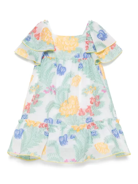 ETRO KIDS floral cloqué dress
