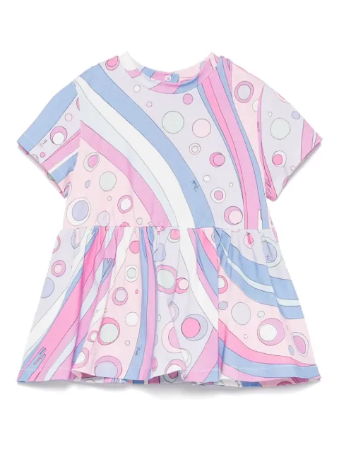 PUCCI Junior Vestido com estampa Fontane
