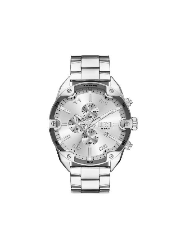 Diesel Spiked 49mm 腕時計 | シルバートーン | FARFETCH JP