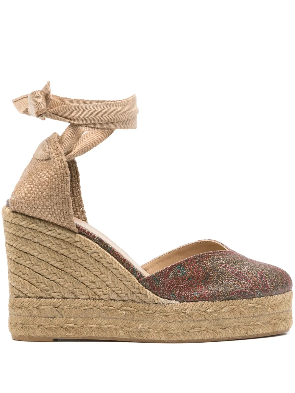 Castañer x ETRO 80 mm Chiara espadrilles Bruin