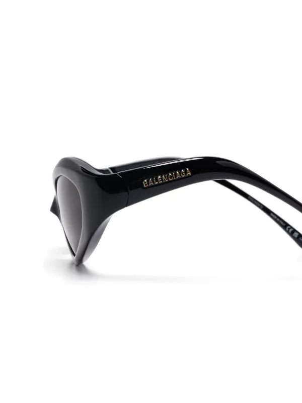 Balenciaga Eyewear Orbit Cat Sunglasses | Black | FARFETCH