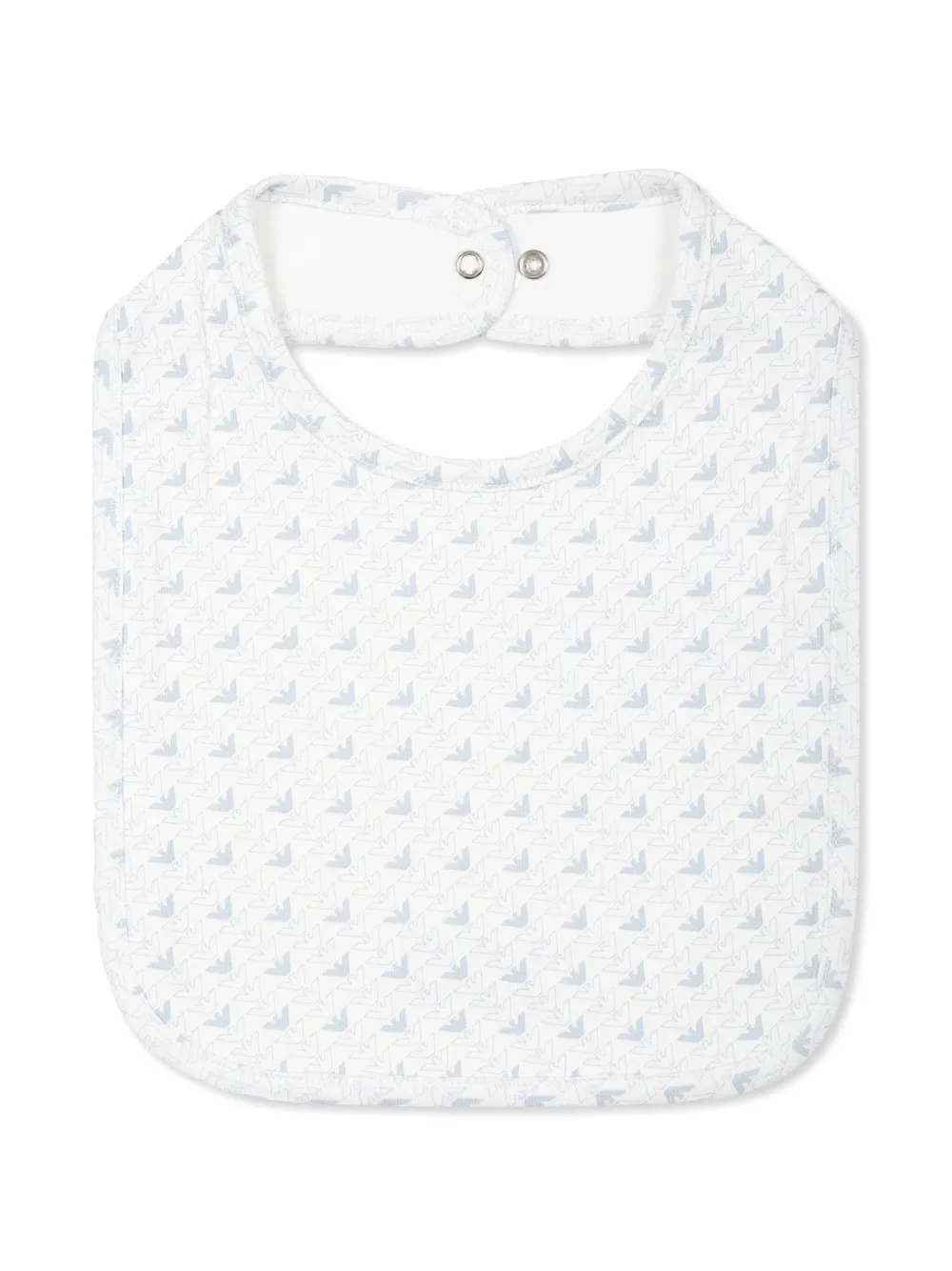 Emporio Armani Kids logo-print bib (set of two) - Wit