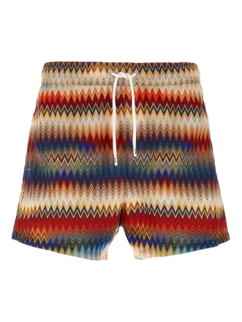 Missoni short de bain à motif zig-zag