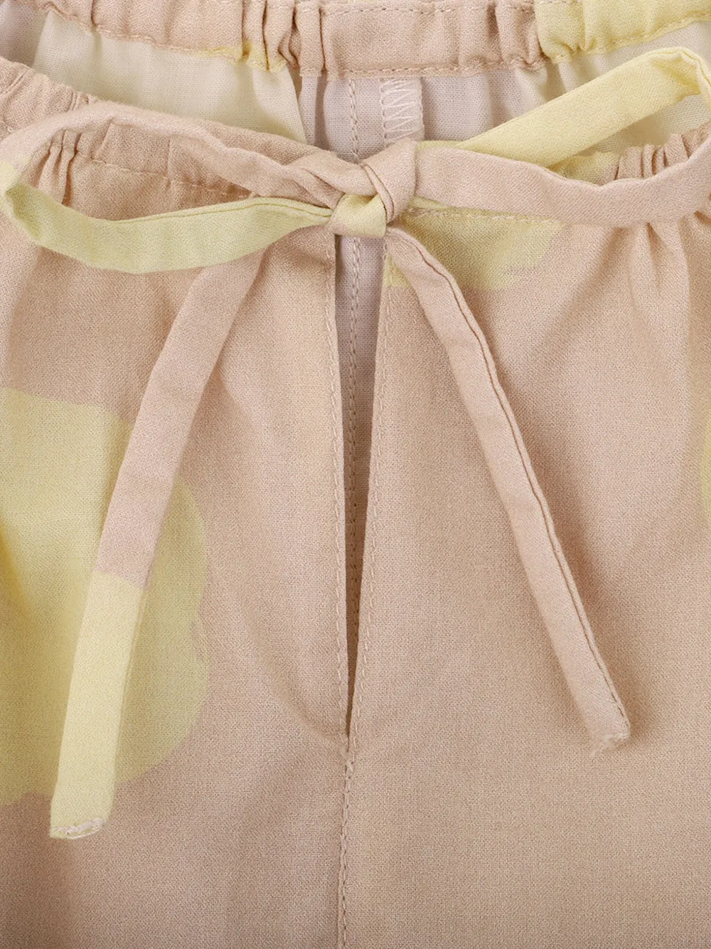 Knot Lemon Dots jumpsuit Beige