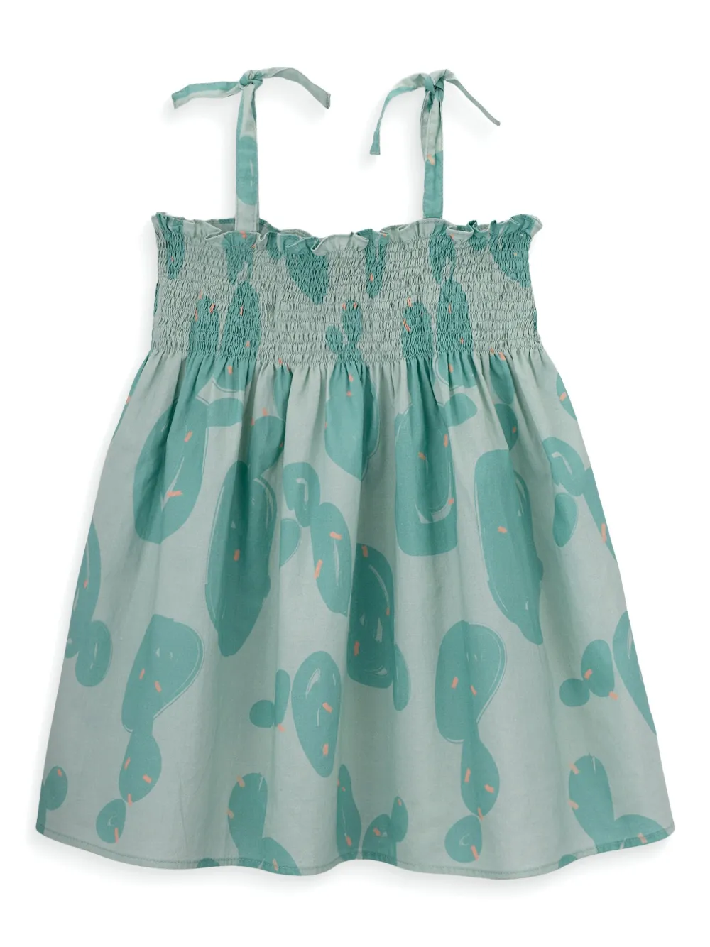 Knot Jurk met Cactus-print Groen
