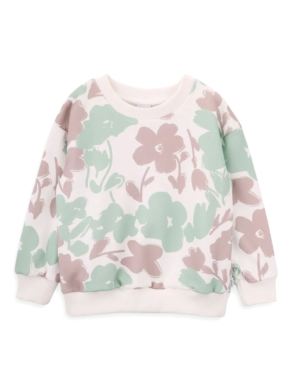Knot sudadera con estampado floral | verde | Image 1