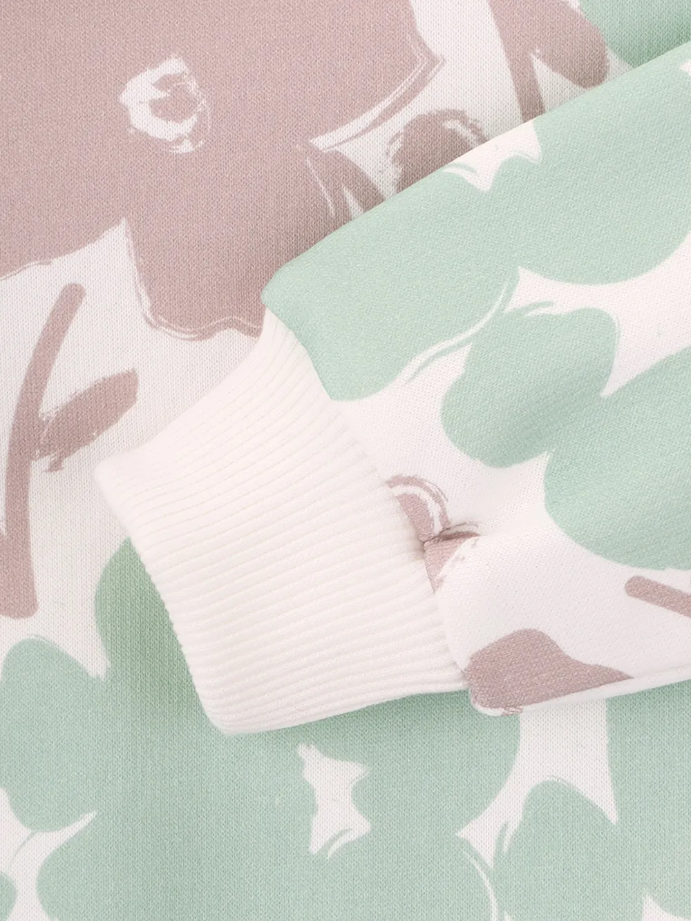 Knot Sweater met bloemen Groen