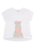 Knot zebra-print T-shirt - White