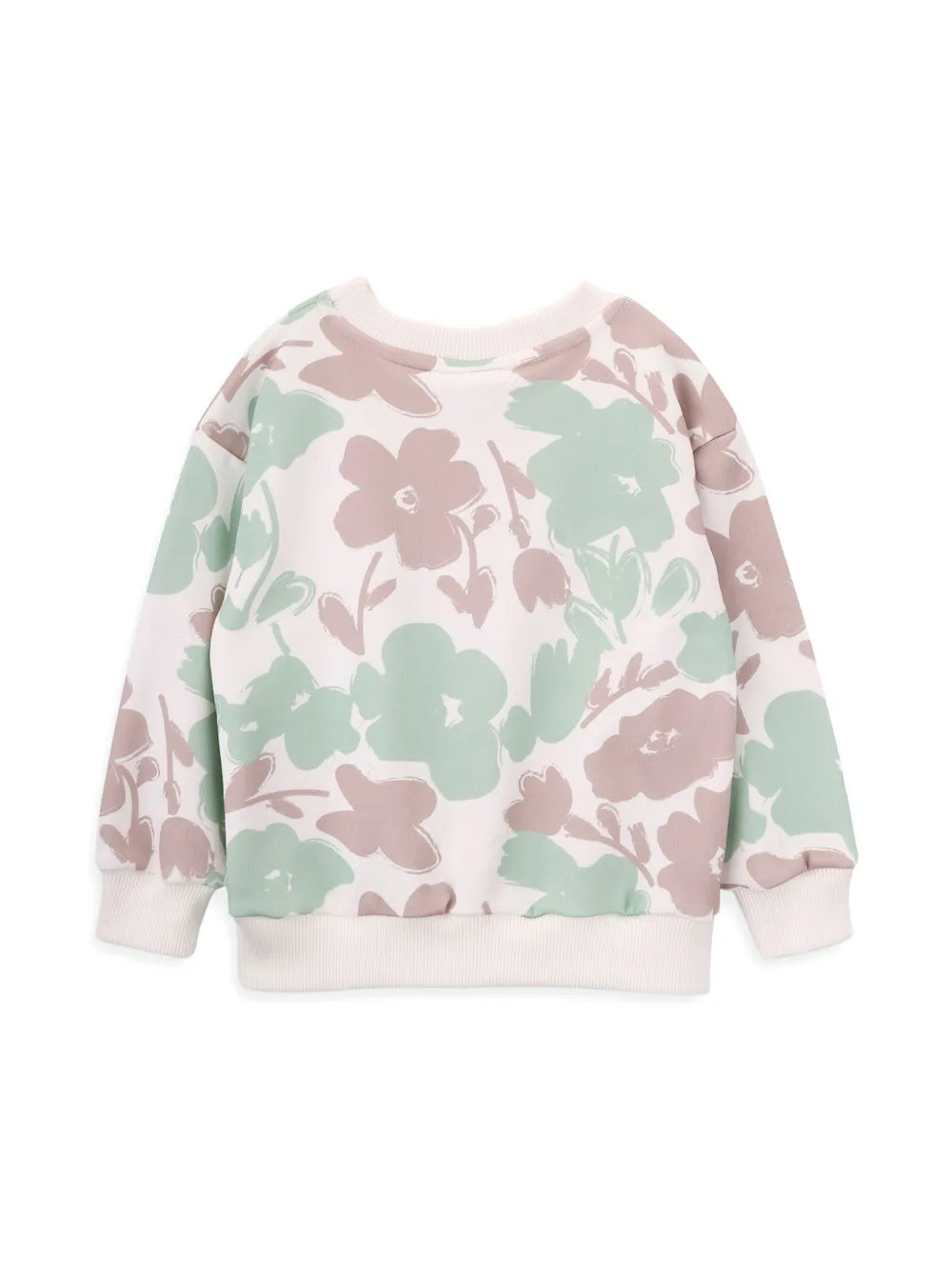 Knot Big Flowers-print sweatshirt - Beige