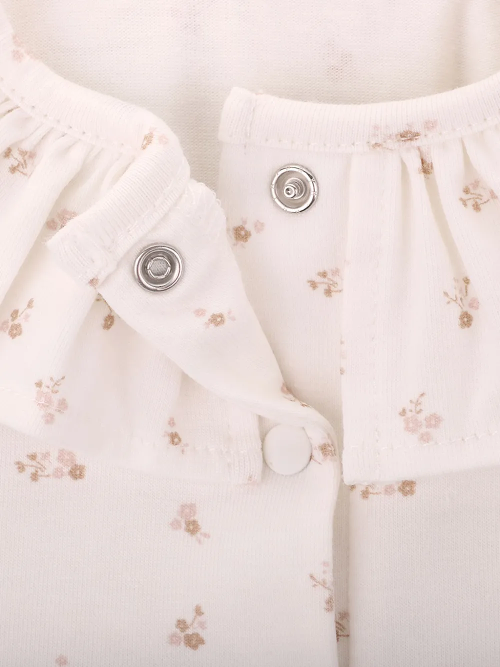 Knot Flowers romper Wit