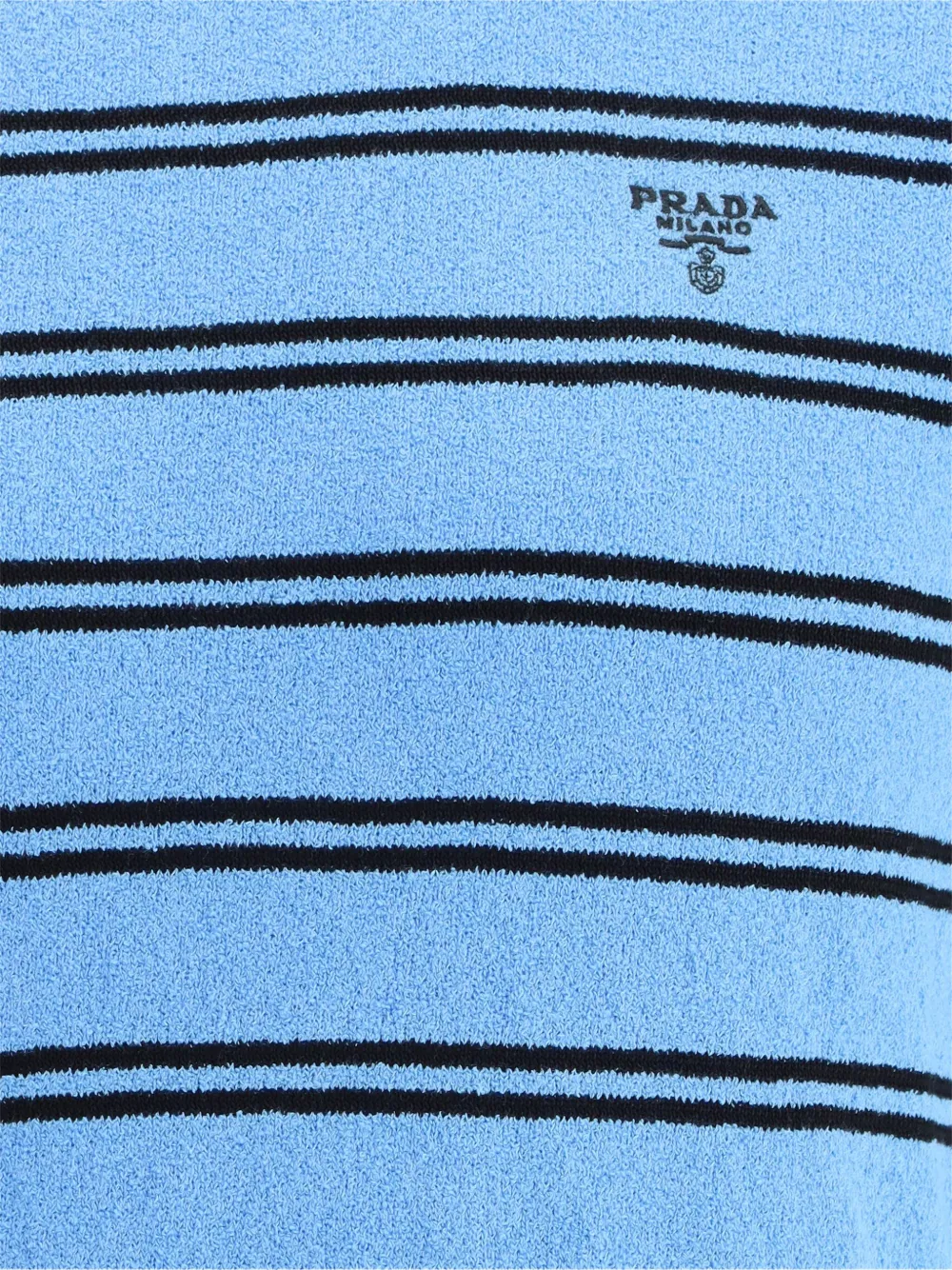 Prada Gestreept T-shirt Blauw