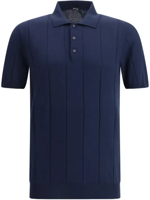 Kiton ribbed-knit polo shirt