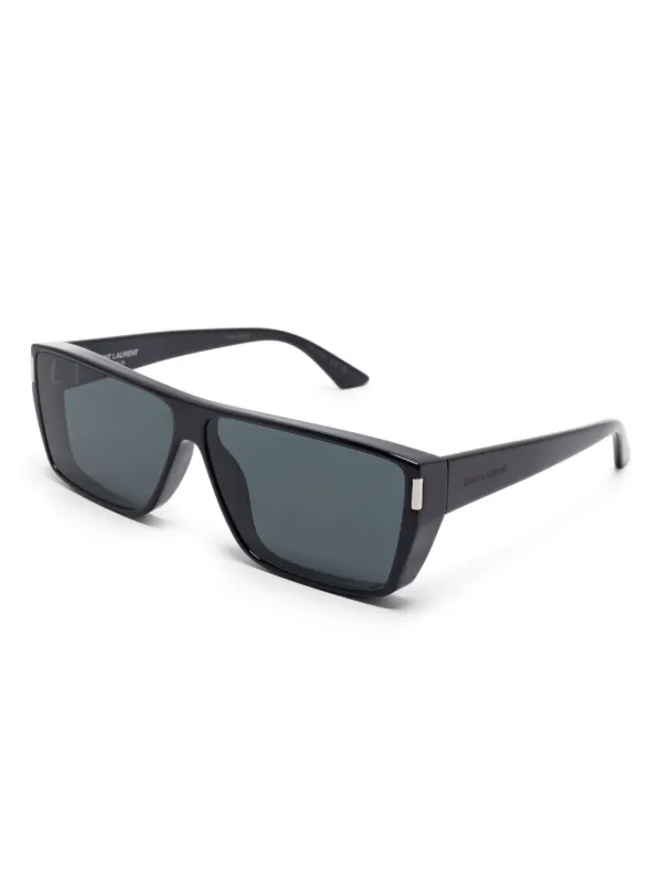 Saint Laurent サングラス スクエア型 ブラック Saint Laurent Eyewear スクエアフレーム サングラス | ブラック