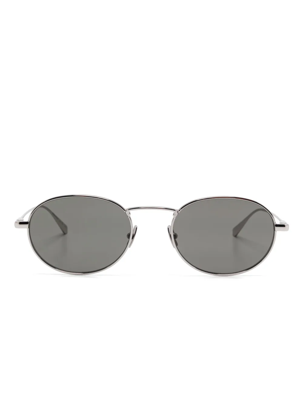 Saint Laurent oval-frame sunglasses | Silver | Image 1
