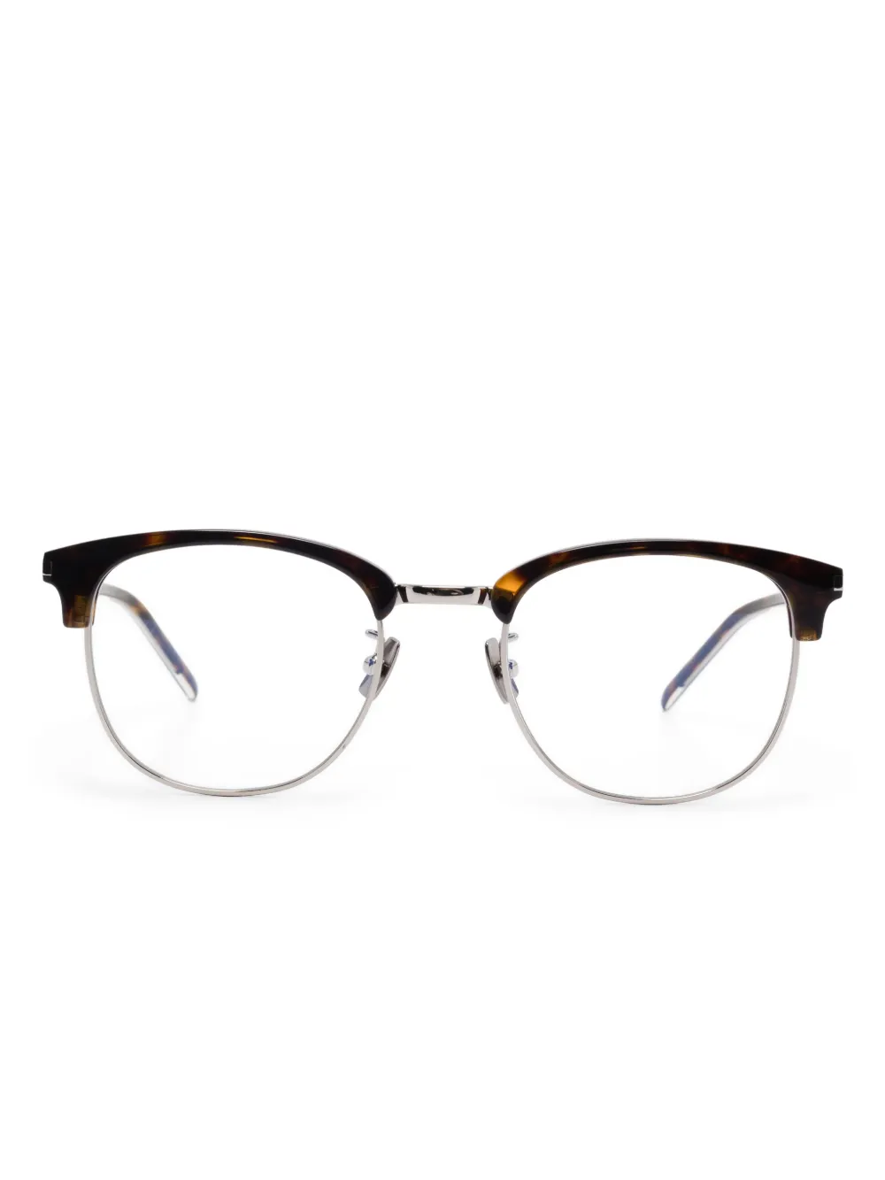 Saint Laurent Eyewear square-frame glasses | Brown | Image 1
