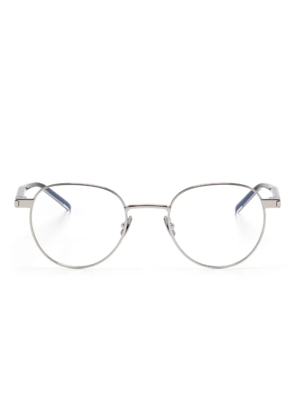 Saint Laurent Round-Frame Metal Optical Frames SAINT LAURENT - Round-Frame Metal Optical Glasses - Black  main image 2