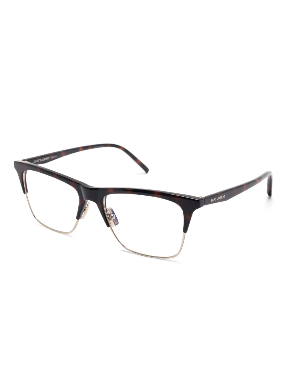 Saint Laurent Eyewear Bril met vierkant montuur - Bruin