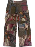 BIRTH OF ROYAL CHILD Artist 8jacquard-weave ""Multi"" cargo pants - Purple