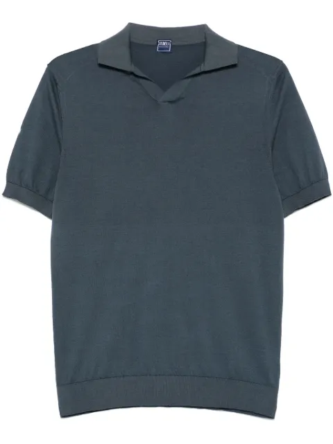 Fedeli Fein gestricktes Poloshirt