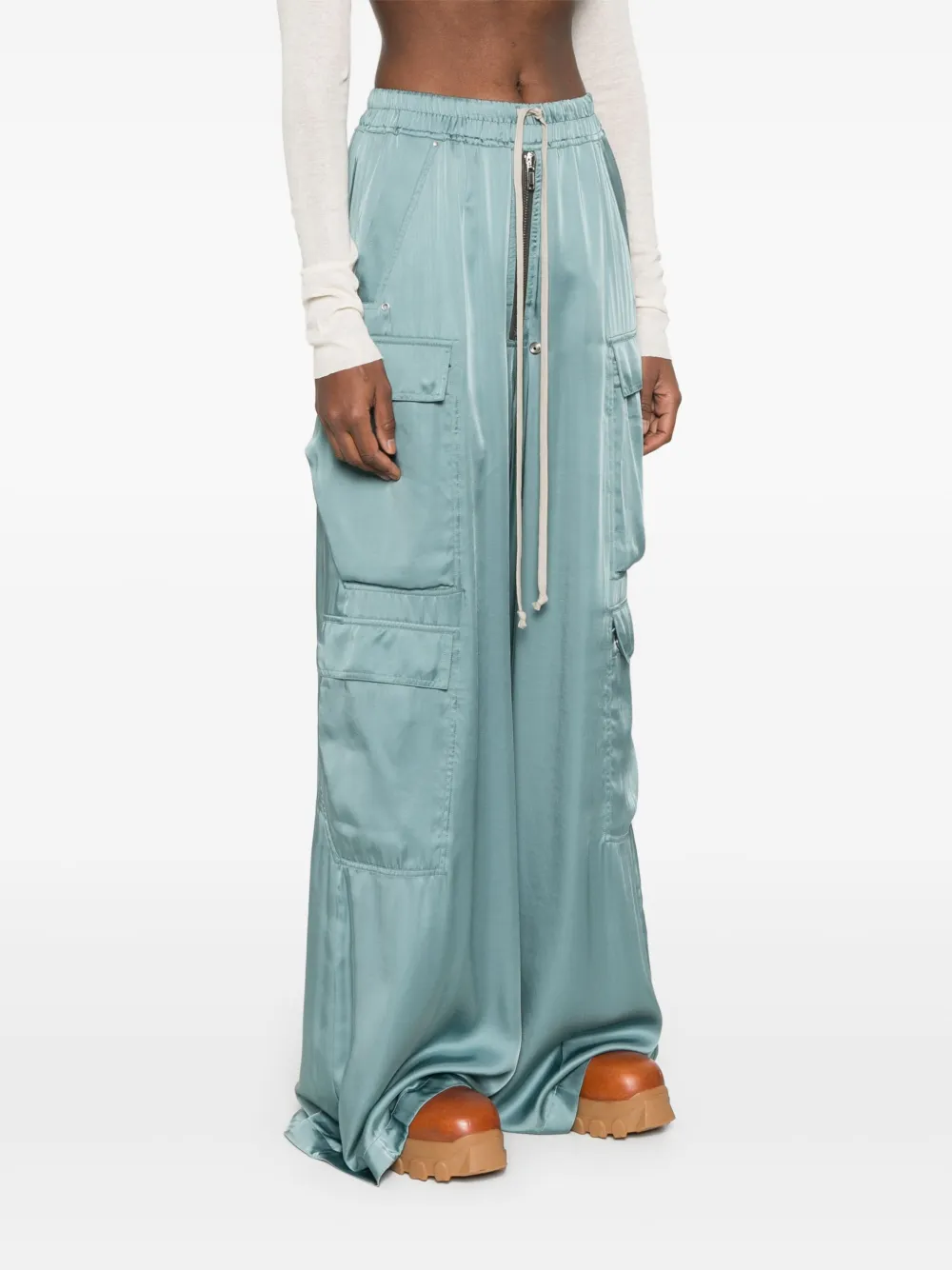 Rick Owens Cargo broek Groen
