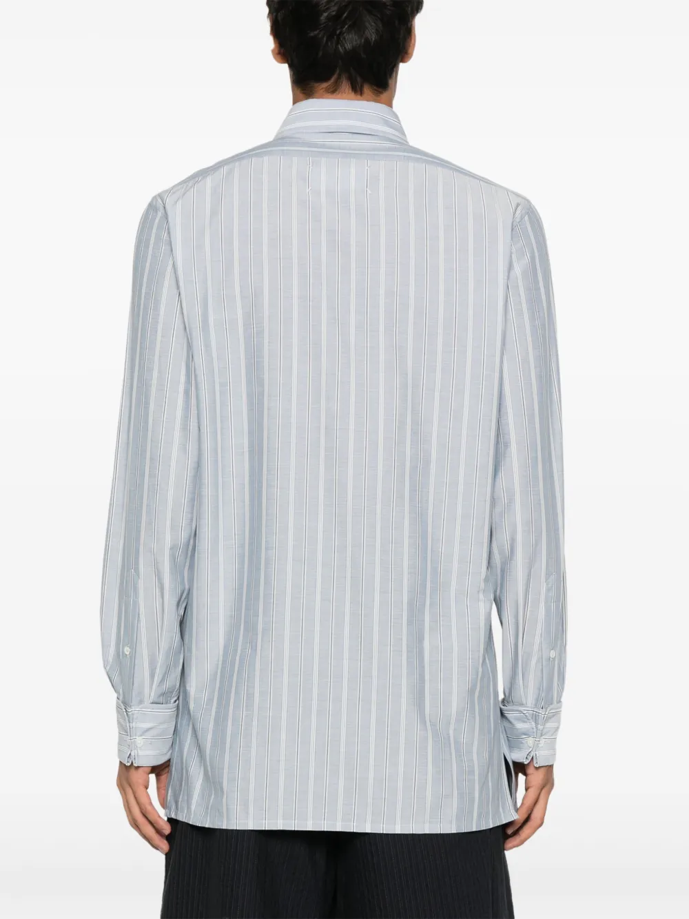 Maison Margiela Gestreept overhemd Blauw