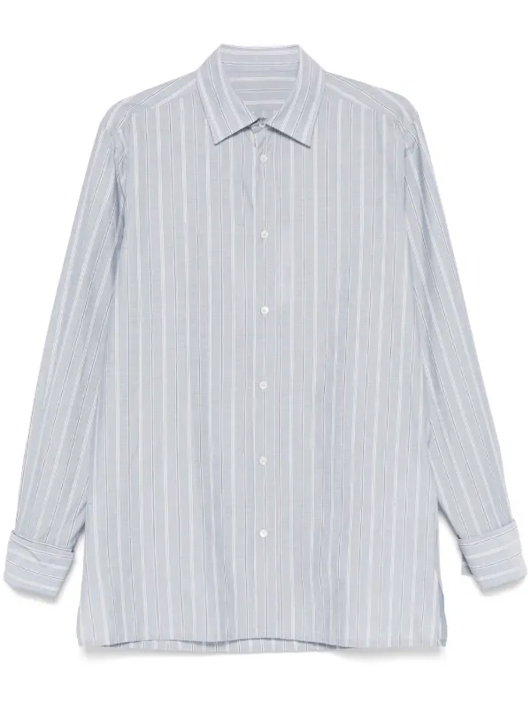 Maison Margiela キャンディストライプ シャツ | ブルー | FARFETCH JP