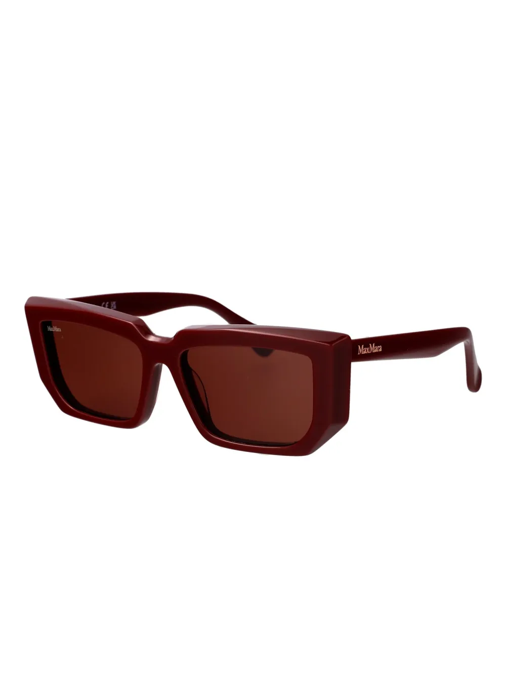 Max Mara Eyewear rectangle-frame sunglasses - Rood