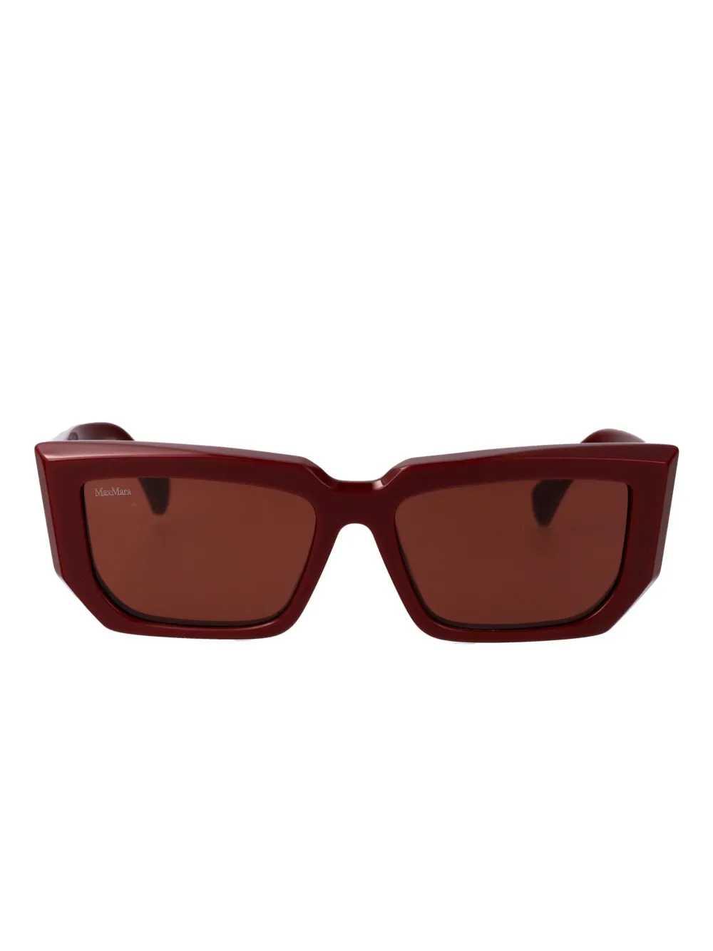 Max Mara Eyewear lentes de sol con armazón rectangular | rojo | Image 1