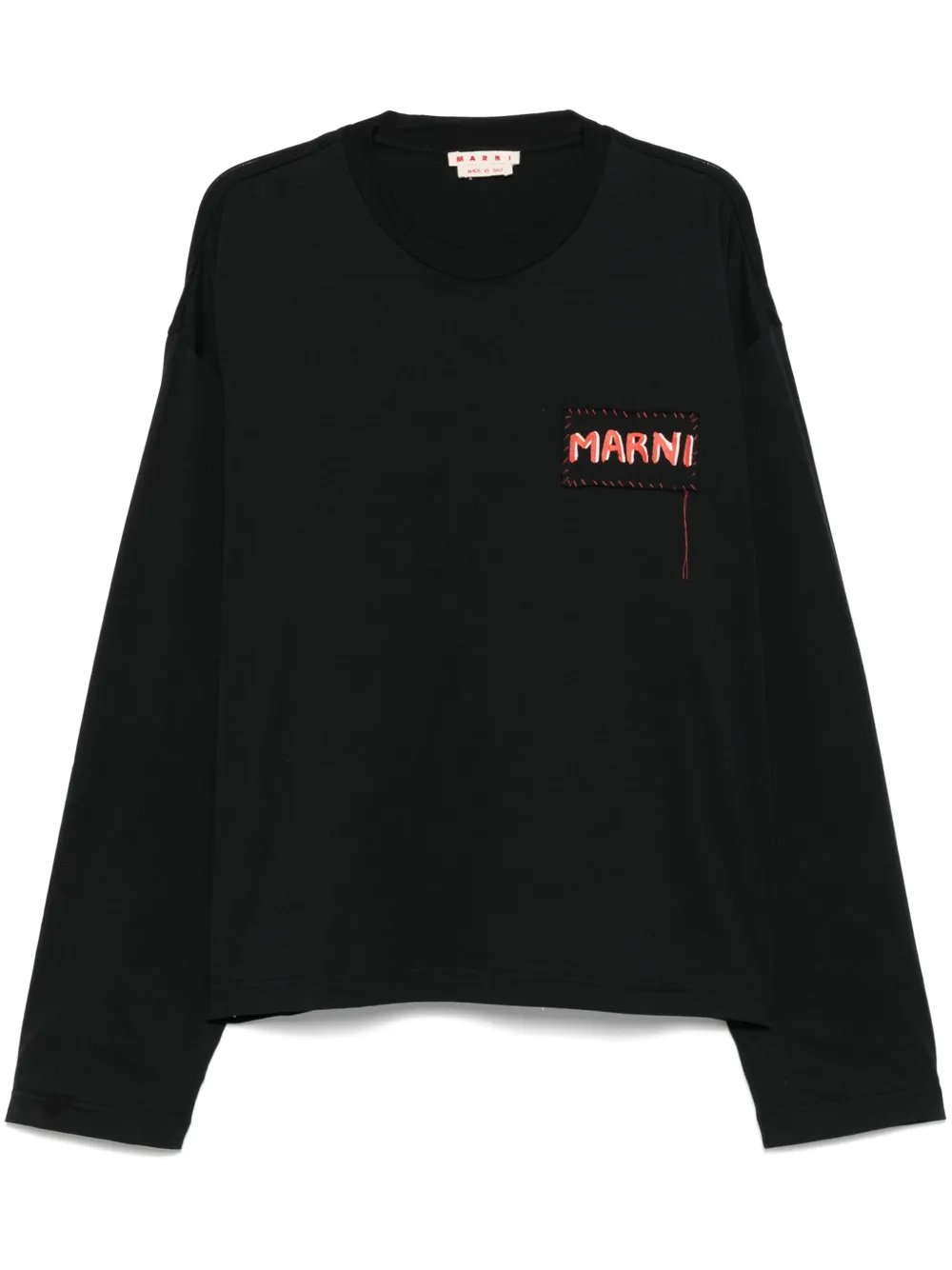 Marni playera con parche del logo | negro | Image 1
