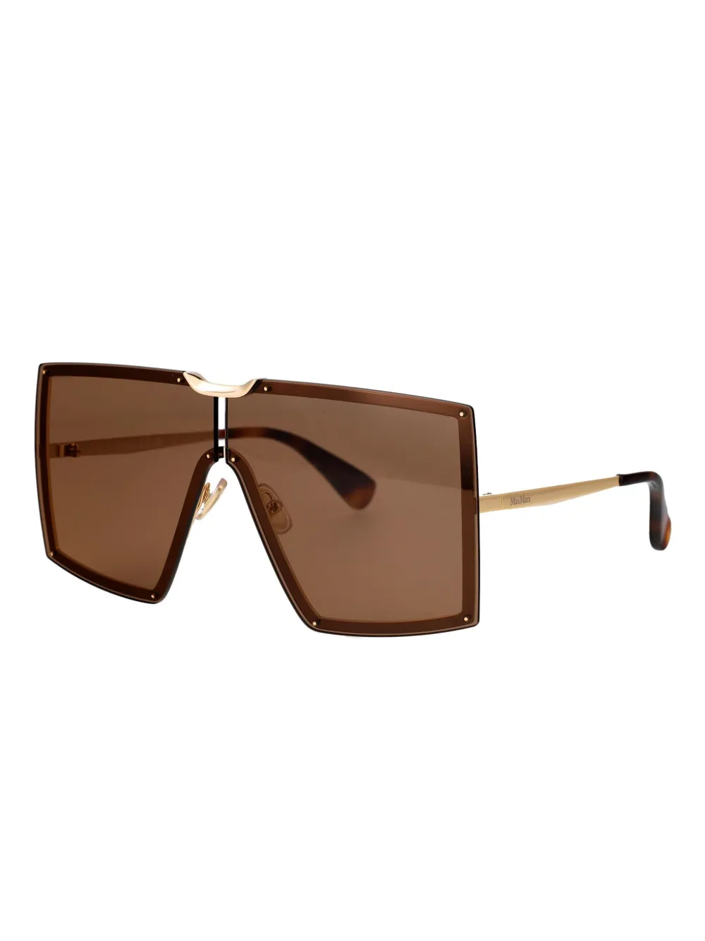 Max Mara Eyewear shield-frame sunglasses - Goud