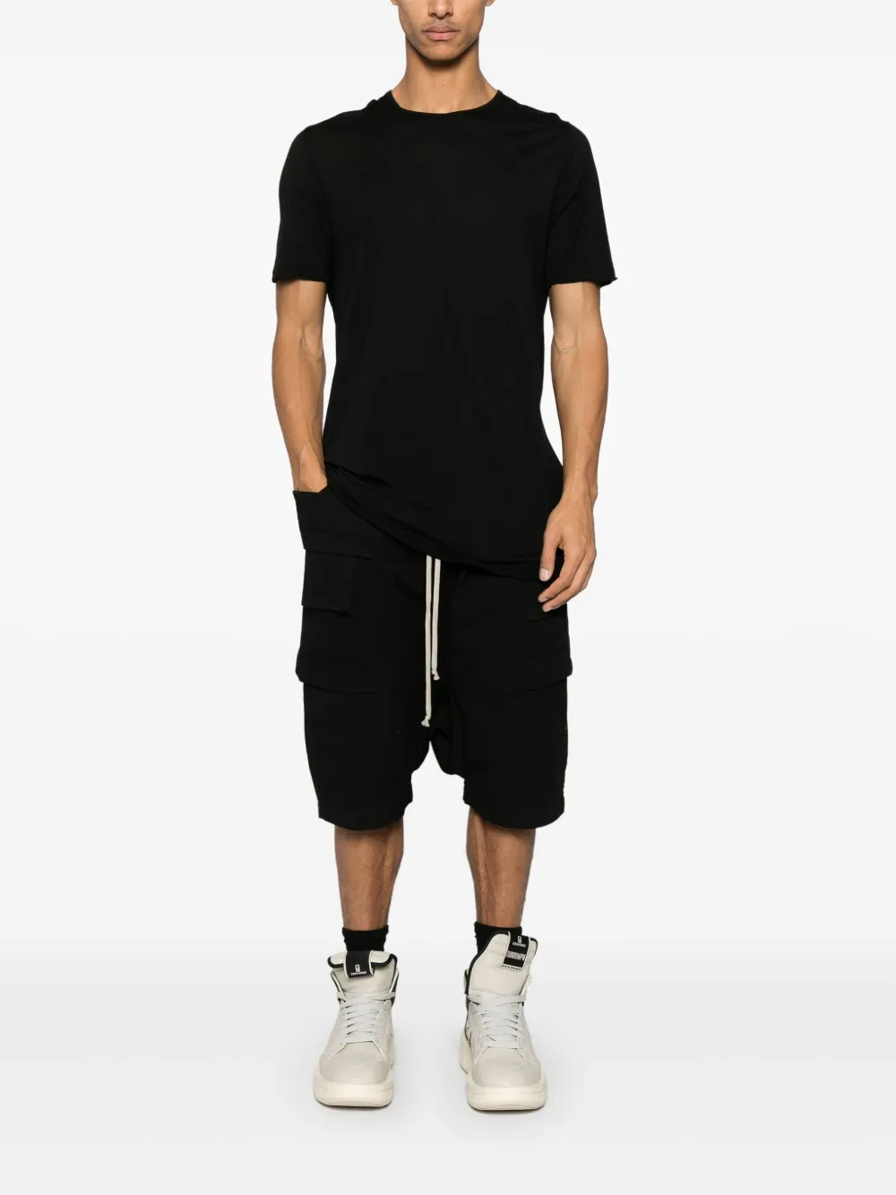 Rick Owens DRKSHDW T-shirt met print - Zwart