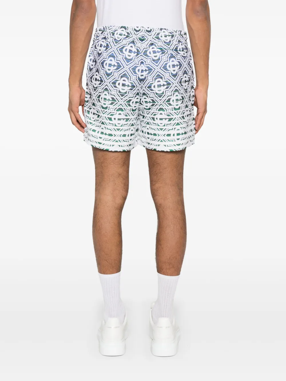 Casablanca Badstof shorts met monogram-kleurverloop Beige