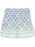 Casablanca monogram-gradient towelling shorts - Neutrals