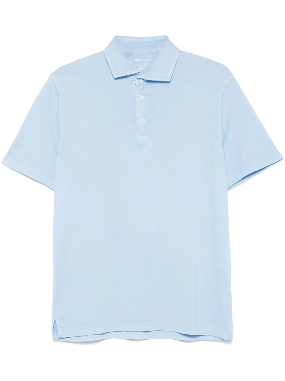 Fedeli playera tipo polo de tejido jersey | azul | Image 1
