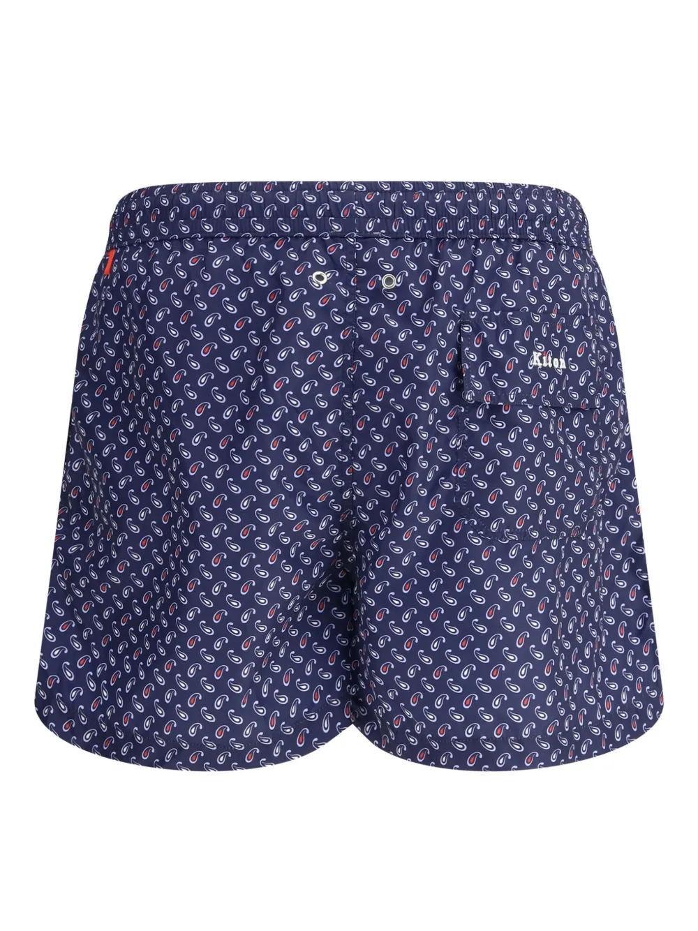 Kiton paisley-print swim shorts - Blauw