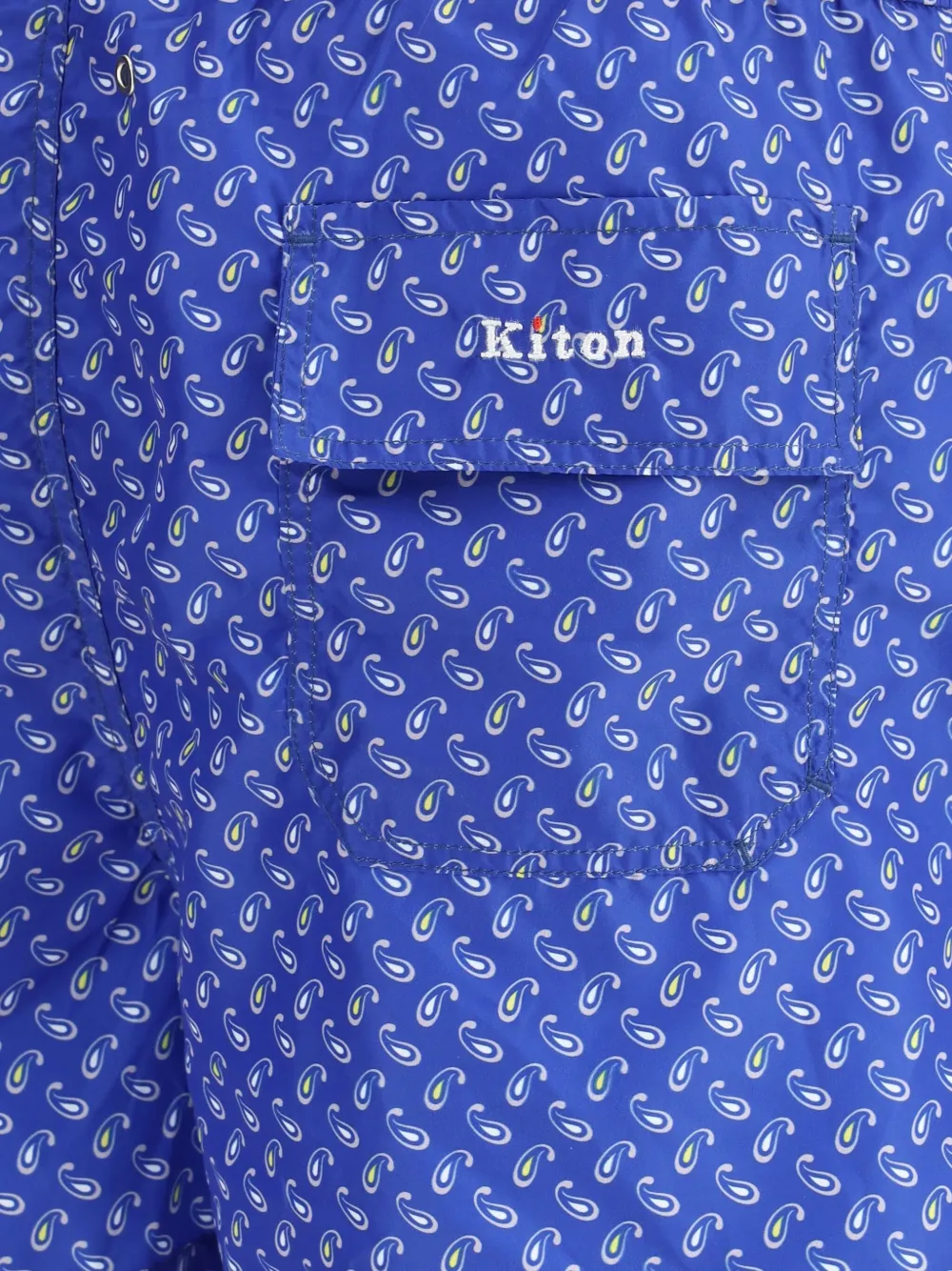 Kiton Zwembroek met paisley-print Blauw