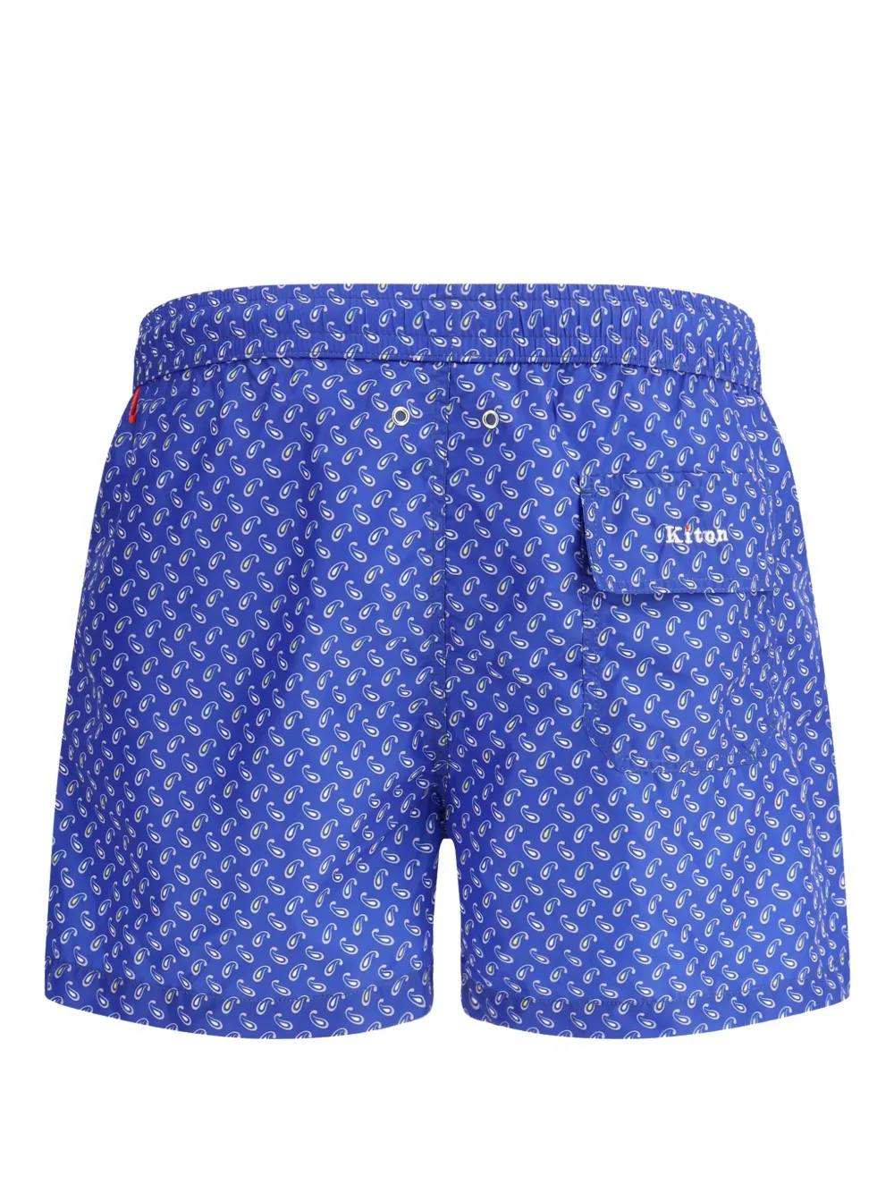 Kiton paisley-print swim shorts - Blauw