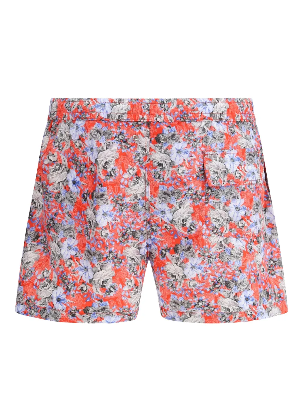 Kiton paisley-print swim shorts - Oranje