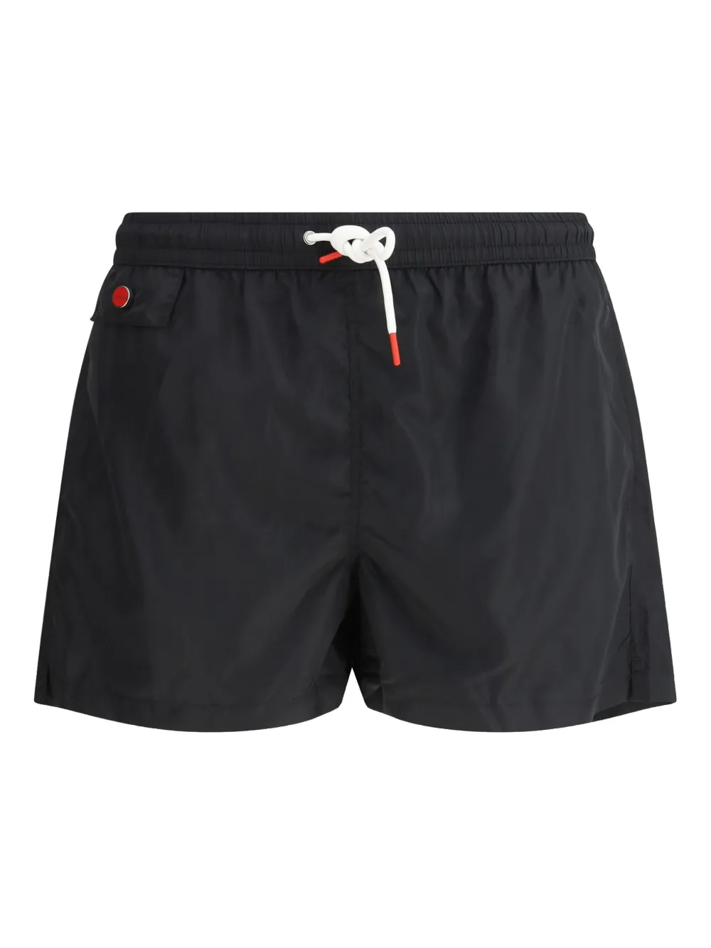 Kiton eyelet-detail swim shorts Zwart