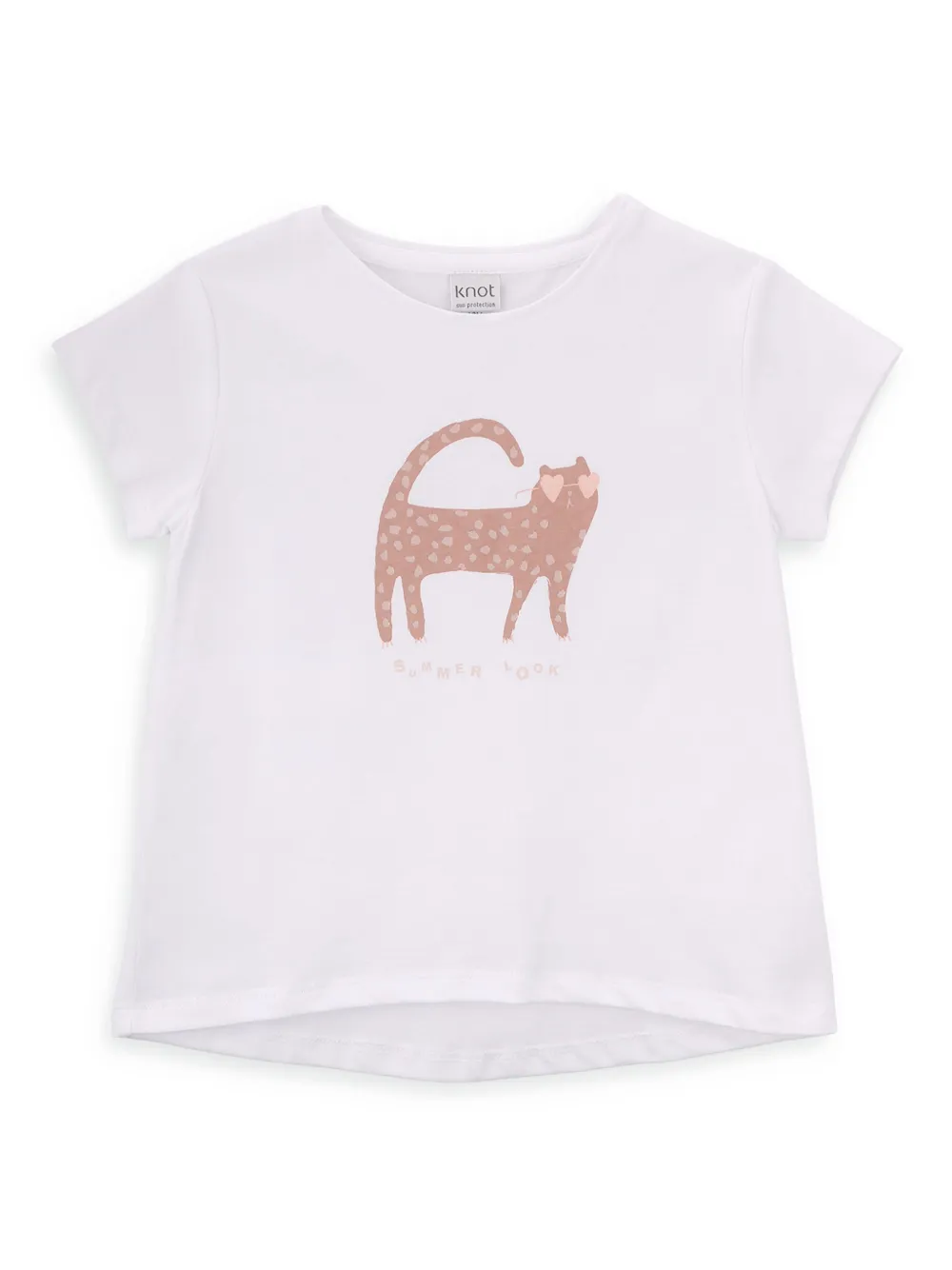 Knot cat t-shirt | White | Image 1