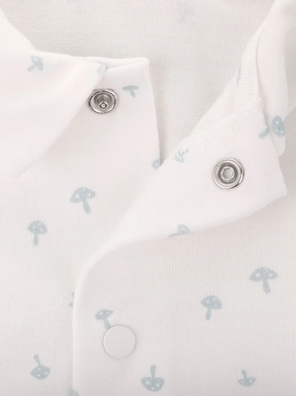 Knot Pyjama met Mushrooms-print Wit
