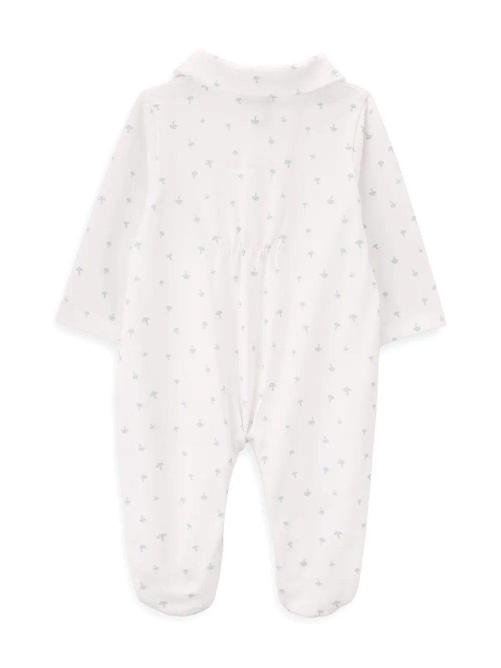 Knot Mushrooms-print pajama - Wit