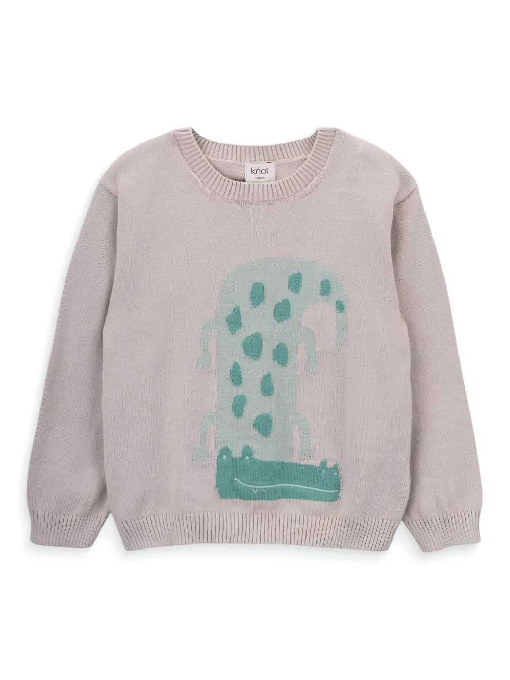 Knot Crocodile trui Grijs