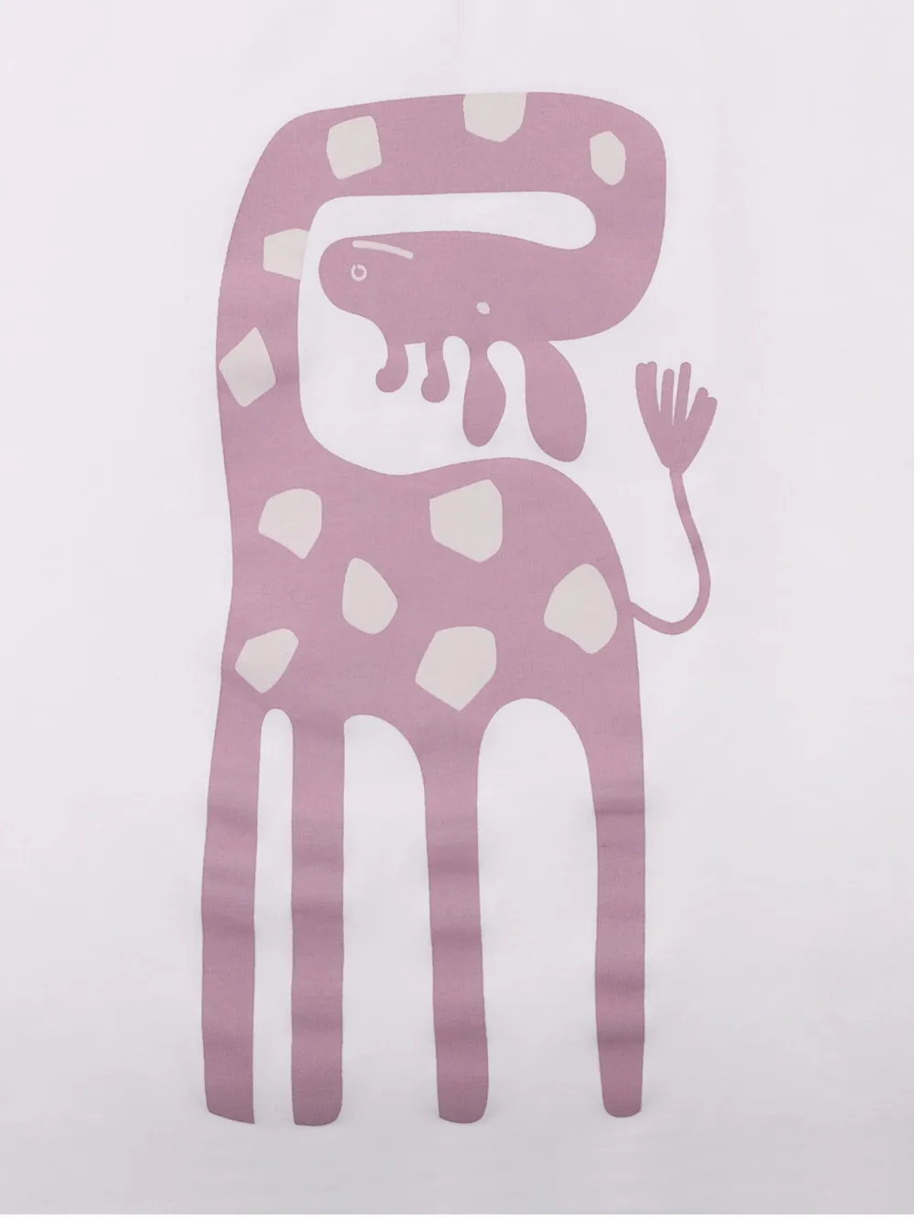 Knot The Giraffe T-shirt Wit