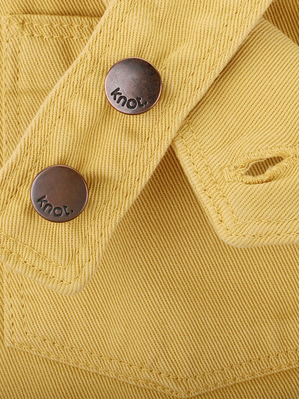 Knot Mack Dungarees In Yellow