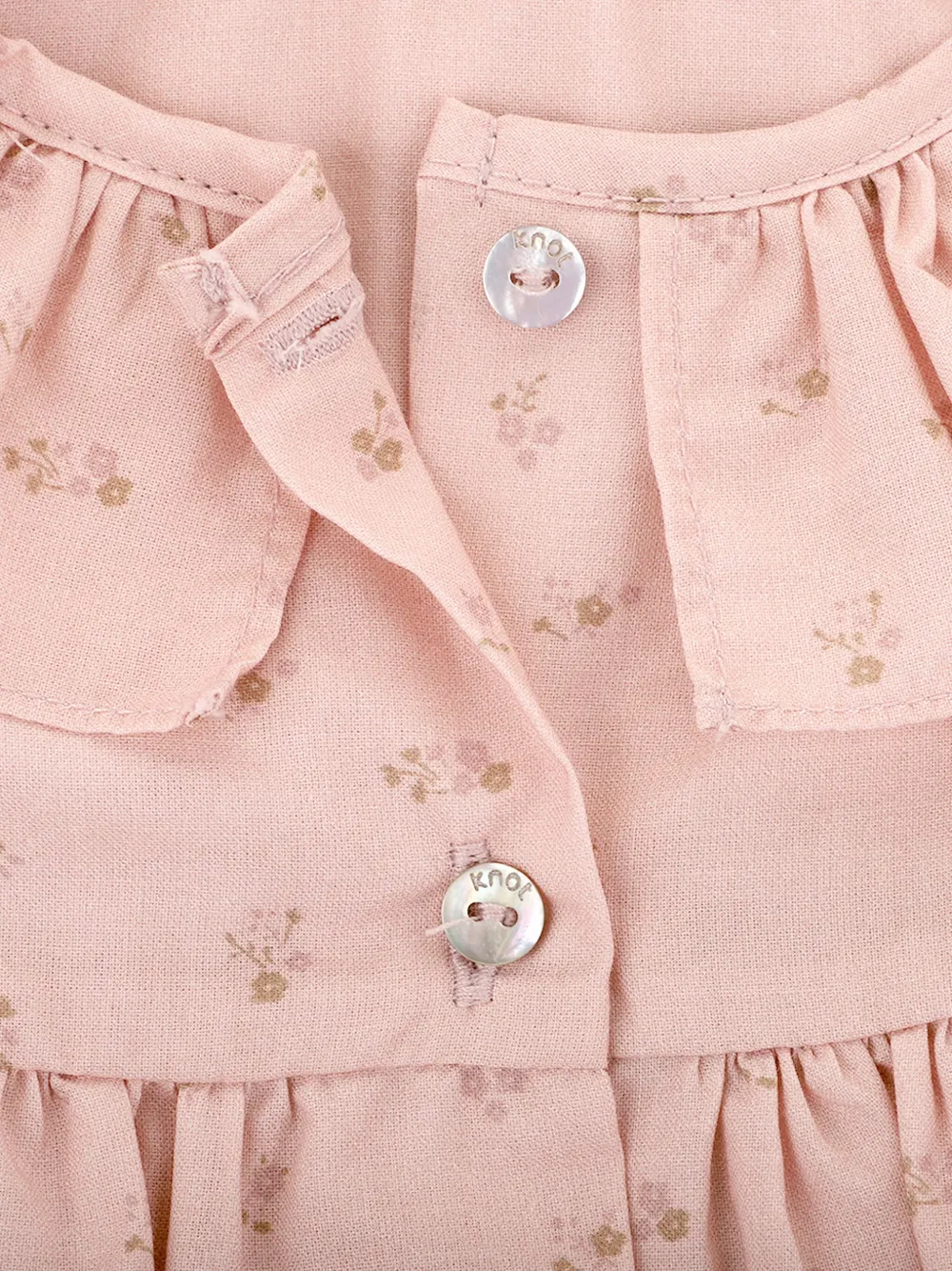 Knot Jurk met bloemenprint Roze