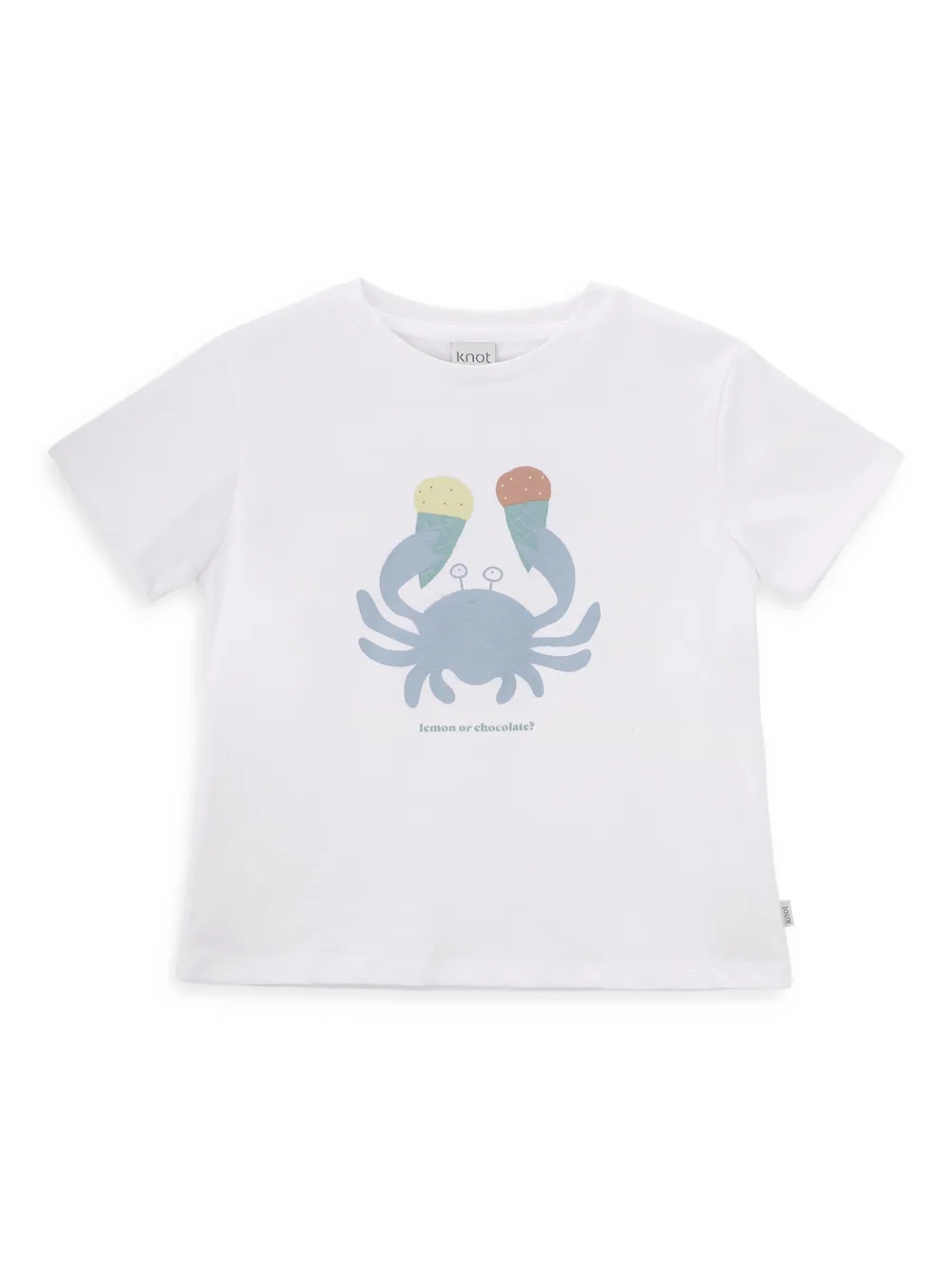 Knot playera con cangrejos estampados | blanco | Image 1