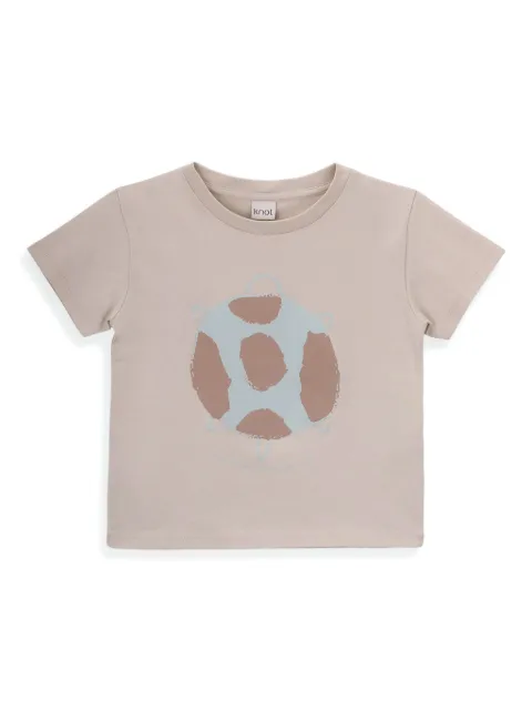 Knot playera con tortuga estampada