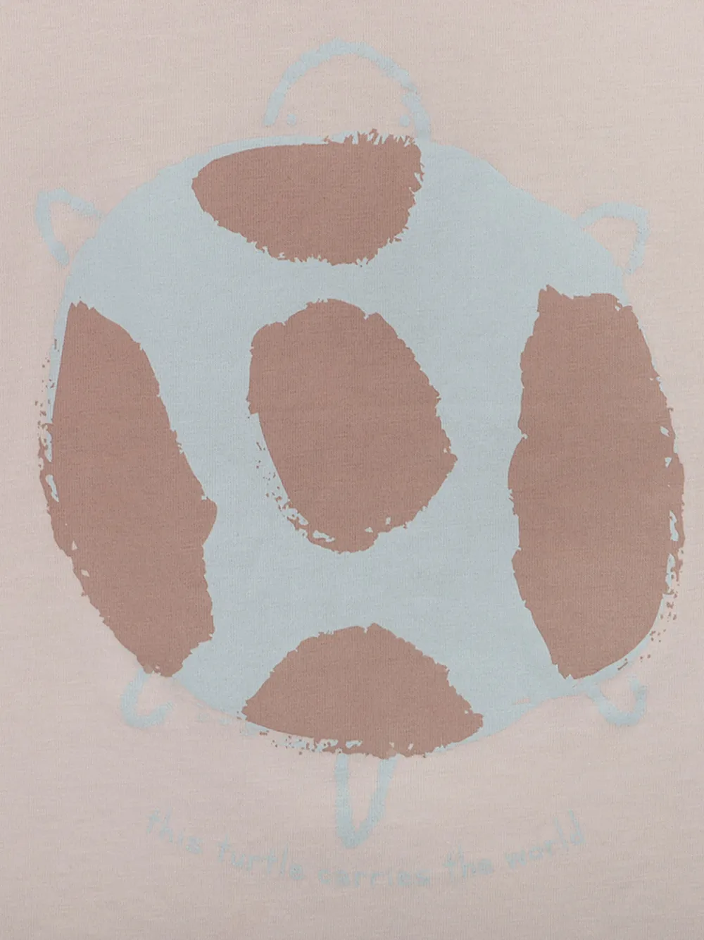 Knot Turtle-print Organic Cotton T-shirt In Neutrals