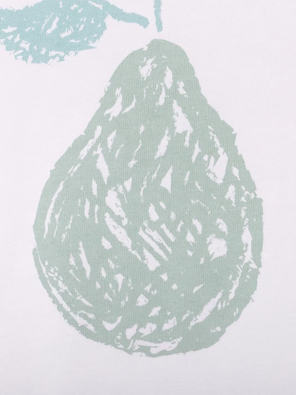 Knot T-shirt van biologisch katoen met Sweet Pear-print Wit
